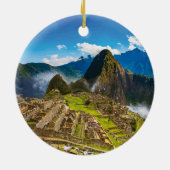 Machu Picchu, Peru - Inca Citadel Ruïnes Keramisch Ornament (Achterkant)
