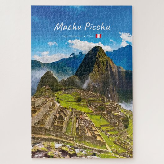 Machu Picchu, Peru - Inca Citadel Ruïnes Legpuzzel (Verticaal)