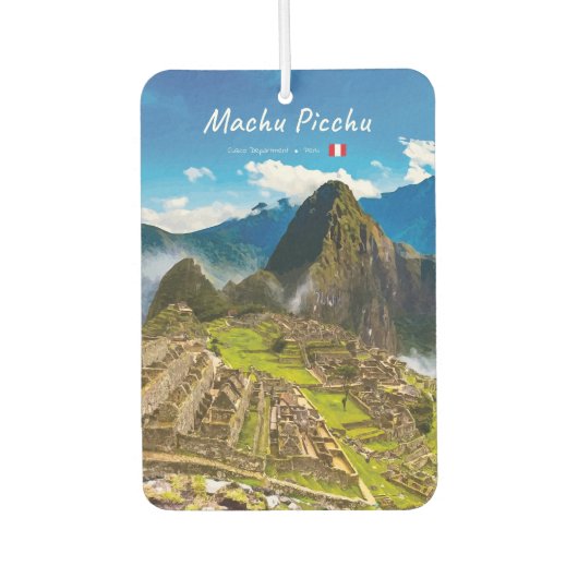 Machu Picchu, Peru - Inca Citadel Ruïnes Luchtverfrisser (Voorkant)
