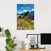 Machu Picchu, Peru - Inca Citadel Ruïnes Poster (Thuiskantoor)