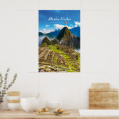 Machu Picchu, Peru - Inca Citadel Ruïnes Poster (Keuken)