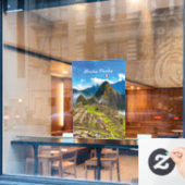 Machu Picchu, Peru - Inca Citadel Ruïnes Raamsticker (Cafe Raam)