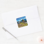 Machu Picchu, Peru - Inca Citadel Ruïnes Vierkante Sticker (Envelop)