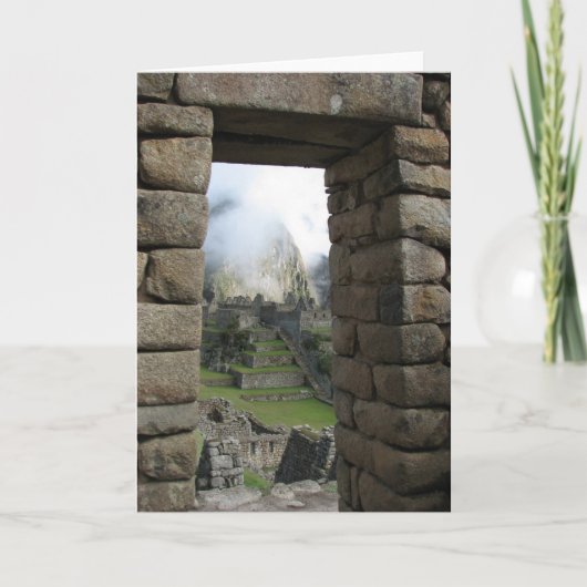 Machu Picchu, Peru Kaart (Voorkant)