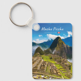 Machu Picchu, Peru - Klassieke Inca-Citadel-ruïnes Sleutelhanger