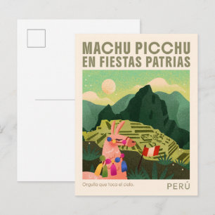 Machu Picchu Peru Kunst Reisreproducties Briefkaart