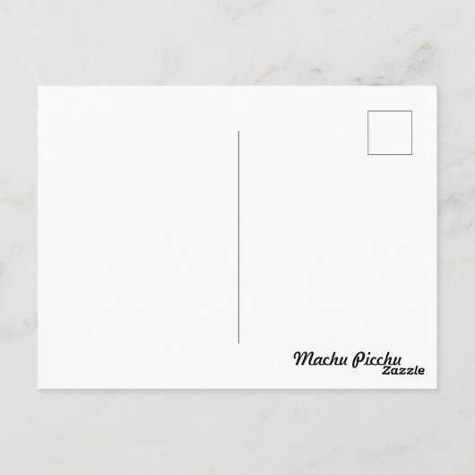 Machu Picchu, Peru    "Lost City of the Incas" Briefkaart (Achterkant)