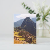 Machu Picchu Peru - Machu Picchu Ruins Sunrise Briefkaart (Staand voorkant)