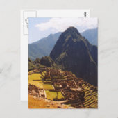 Machu Picchu Peru - Machu Picchu Ruins Sunrise Briefkaart (Voorkant / Achterkant)