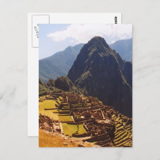 Machu Picchu Peru - Machu Picchu Ruins Sunrise Briefkaart (Voorkant / Achterkant)