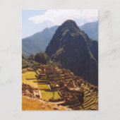 Machu Picchu Peru - Machu Picchu Ruins Sunrise Briefkaart (Voorkant)