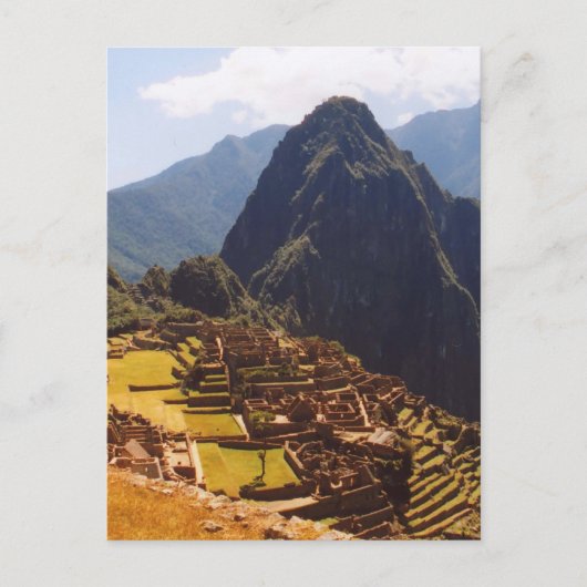 Machu Picchu Peru - Machu Picchu Ruins Sunrise Briefkaart (Voorkant)