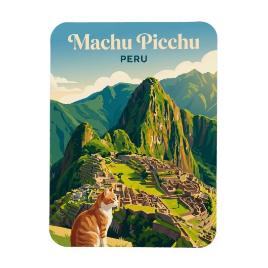 Machu Picchu Peru Magneet (Verticaal)