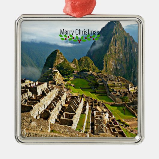 Machu Picchu, Peru, Metalen Ornament (Voorkant)