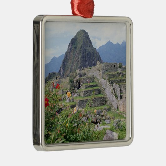 Machu Picchu, Peru Metalen Ornament (Rechts)