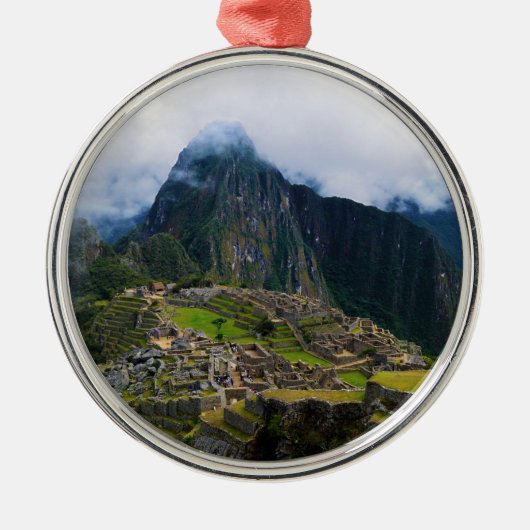 Machu Picchu, Peru Metalen Ornament (Voorkant)