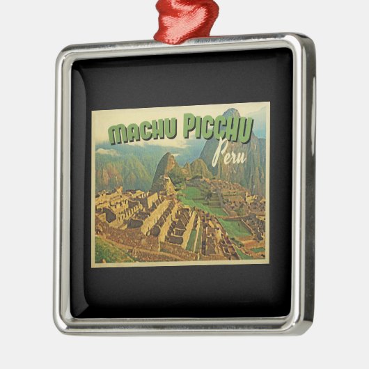 Machu Picchu Peru Metalen Ornament (Links)
