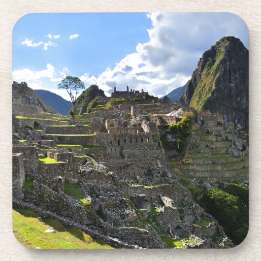 Machu Picchu, Peru Onderzetter (Voorkant)