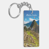 Machu Picchu, Peru - Overblijfselen van Inca-Citad Sleutelhanger (Voorkant Links)