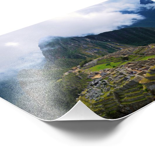 Machu Picchu, Peru, Overlook Foto Afdruk (Hoek)