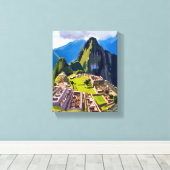 Machu Picchu Peru Painting Canvas Afdruk (Insitu (Houten vloer))