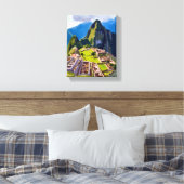 Machu Picchu Peru Painting Canvas Afdruk (Insitu (Slaapkamer))