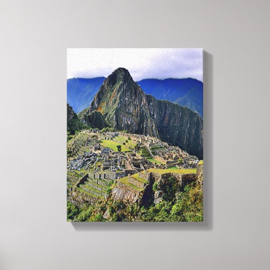 MACHU PICCHU - Peru - panorama Canvas Afdruk (Voorkant)