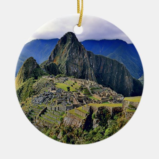 MACHU PICCHU - Peru - panorama Keramisch Ornament (Voorkant)