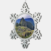 MACHU PICCHU - Peru - panorama Tin Sneeuwvlok Ornament (Rechts)