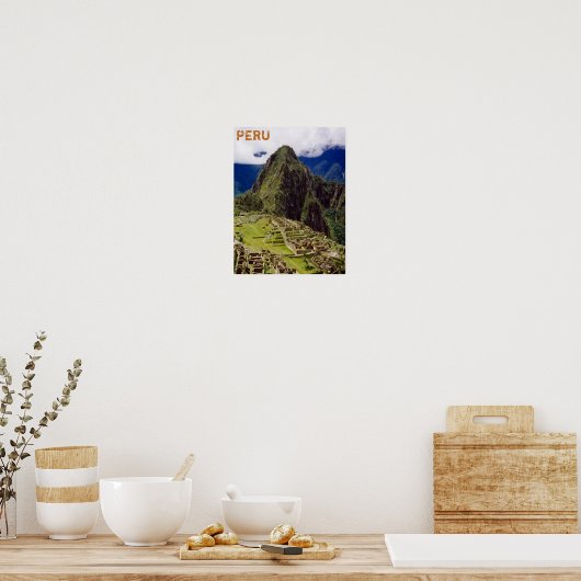 Machu Picchu, Peru Poster (Keuken)