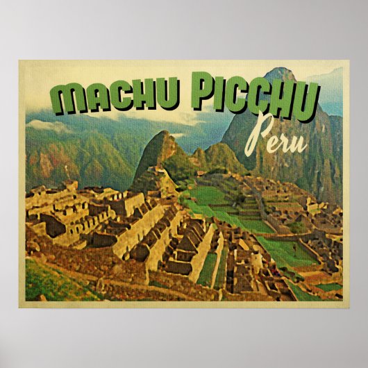 Machu Picchu Peru Poster (Voorkant)