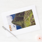 Machu Picchu, Peru Rechthoekige Sticker (Envelop)