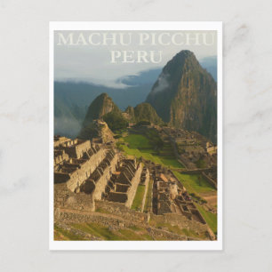 Machu Picchu Peru, Reis Briefkaart