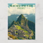 Machu Picchu Peru Reis Briefkaart (Voorkant)