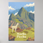 Machu Picchu Peru Reisposter Poster (Voorkant)