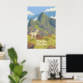 Machu Picchu Peru Reisposter Poster (Thuiskantoor)