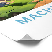 Machu Picchu Peru Reisprint Poster (Hoek)