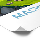 Machu Picchu Peru Reisprint Poster (Hoek)