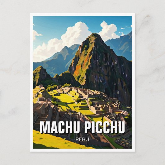 Machu Picchu Peru Reissouvenir Briefkaart (Voorkant)