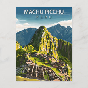 Machu Picchu Peru Reizen Inca Ruïnes Briefkaart