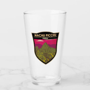 Machu Picchu Peru Reizen Kunst Retro Glas