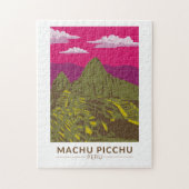 Machu Picchu Peru Reizen Kunst Retro Legpuzzel (Verticaal)