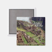 MACHU PICCHU Peru Reizen Souvenir Magnet (Voorkant / Achterkant)