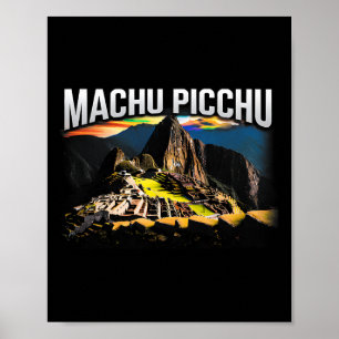 Machu Picchu Peru Reizen Wandelen Souvenir Cadeau  Poster