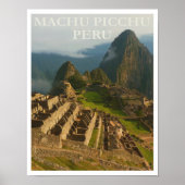 Machu Picchu Peru Retro Vintage Poster (Voorkant)