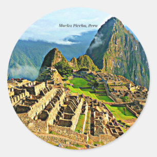 Machu Picchu, Peru Ronde Sticker