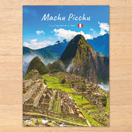 Machu Picchu, Peru - Ruïnes van Inca-citadel Acryl Uitnodigingen