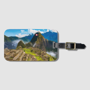 Machu Picchu, Peru - Ruïnes van Inca-citadel Bagagelabel