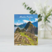 Machu Picchu, Peru - Ruïnes van Inca-citadel Briefkaart (Staand voorkant)
