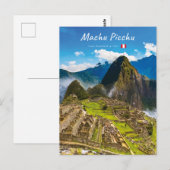 Machu Picchu, Peru - Ruïnes van Inca-citadel Briefkaart (Voorkant / Achterkant)